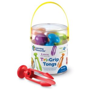 Doos met tri grip tweezers- pincetten driegrip- van learning resources verkrijgbaar bij het speellab.