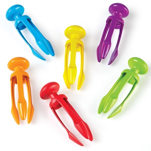 6 tri grip tweezers -pincetten- van learning resources verkrijgbaar bij het speellab.