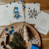 Paar kaarten van Winter flashkaarten Montessori natuur van Wildebras