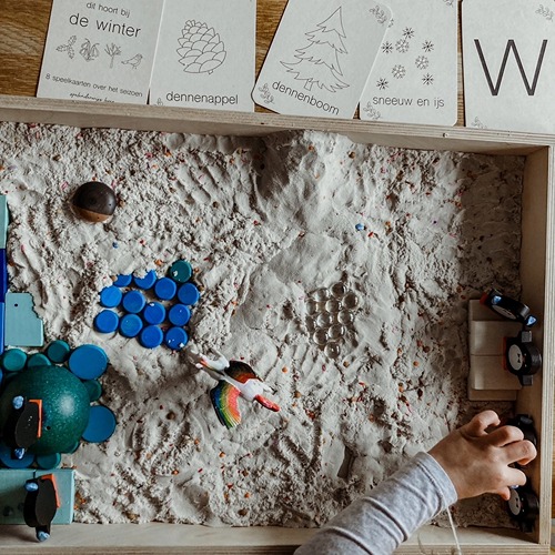 Winter flashkaarten Montessori natuur en educatief speelgoed van Wildebras – Het Speellab