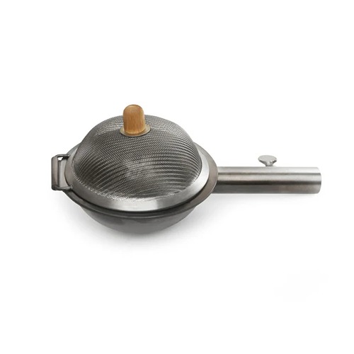Popcorn-maker-kamperen-buiten-ontdekken Zijaanzicht van de huckleberry popcorn maker
